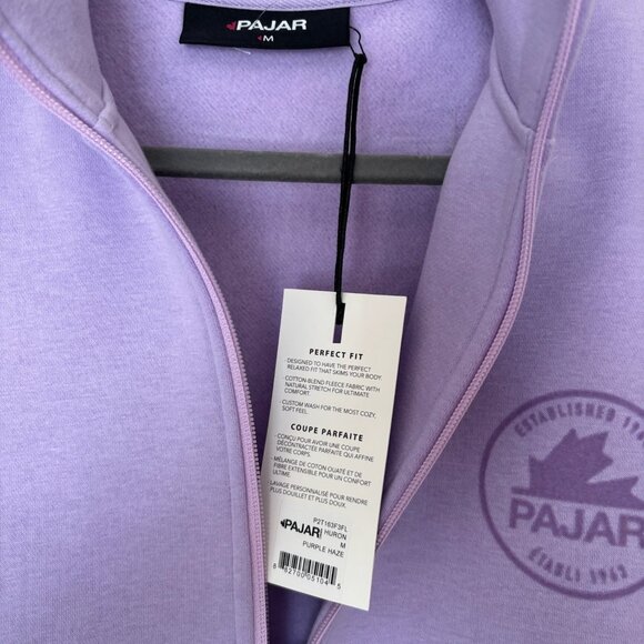 Pajar Purple Quarter-Zip Sweatshirt – Size M (NWT) - Picture 3 of 4